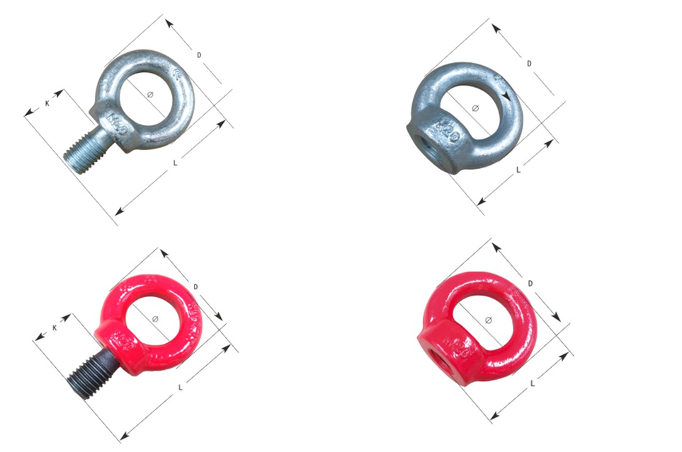 鍍鋅吊環(huán)螺釘及螺母